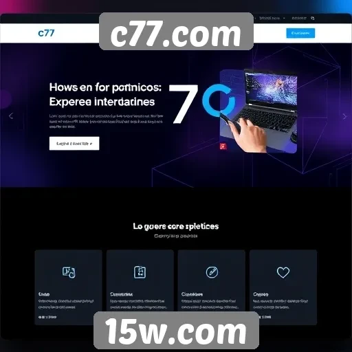 O design e usabilidade do c77.com examinado