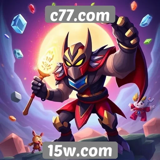 Exploração das categorias de jogos disponíveis em c77.com